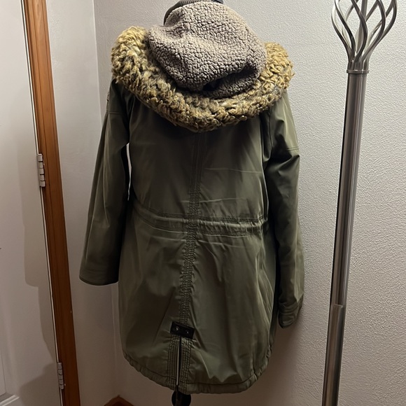 Abercrombie & Fitch High-Low lined parka coat - Picture 2 of 12